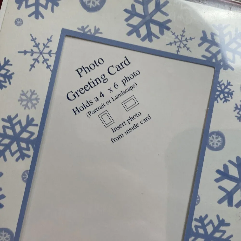 Image Arts Photo Greeting Cards 4x6 Christmas Snowflake Design Box Set of 16 New